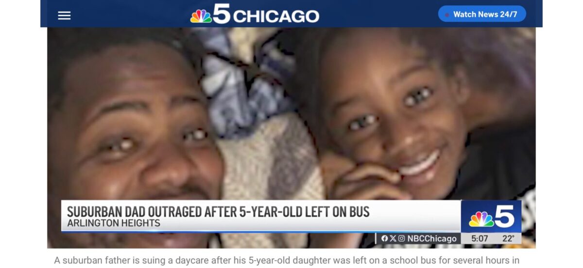 The Law Offices of Parente & Norem in the News As Suburban Father Files Lawsuit After 5-Year-Old Daughter Left on Bus in Freezing Temperatures